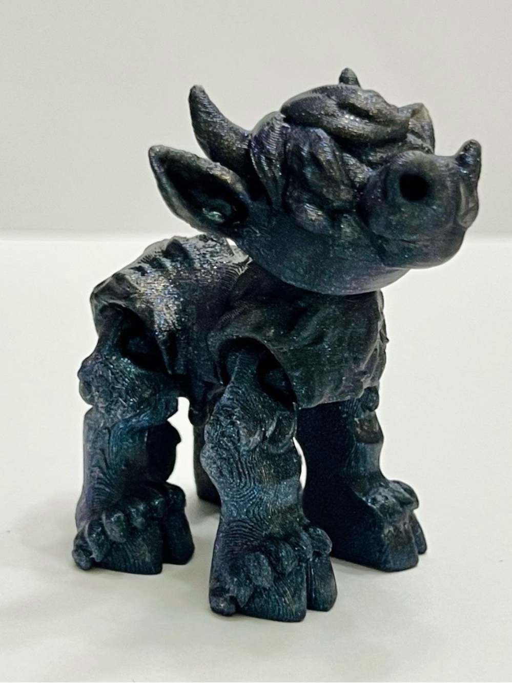Galaxy Blue Flexi-3D
Articulated Fidget Highland Cow